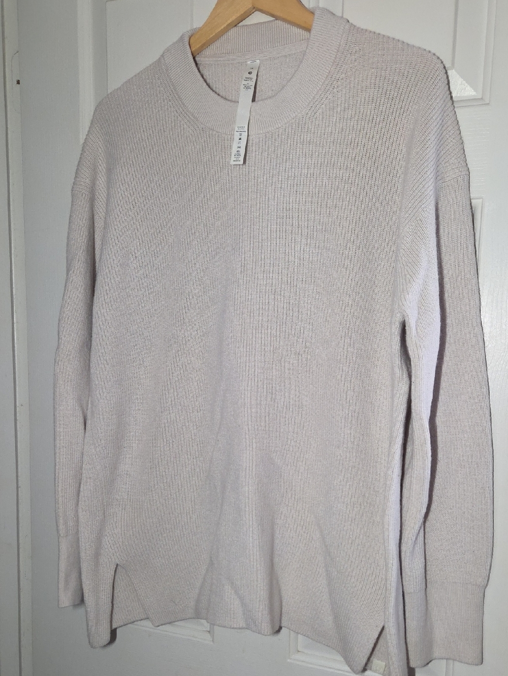 Lululemon Merino Wool-Blend Ribbed Crewneck Sweater  Size 14